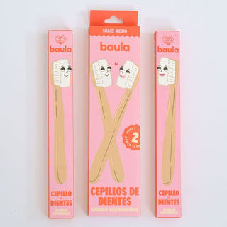 Cepillos de Dientes de Bambú (2-Pack)