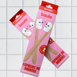 Cepillos de Dientes de Bambú (2-Pack)