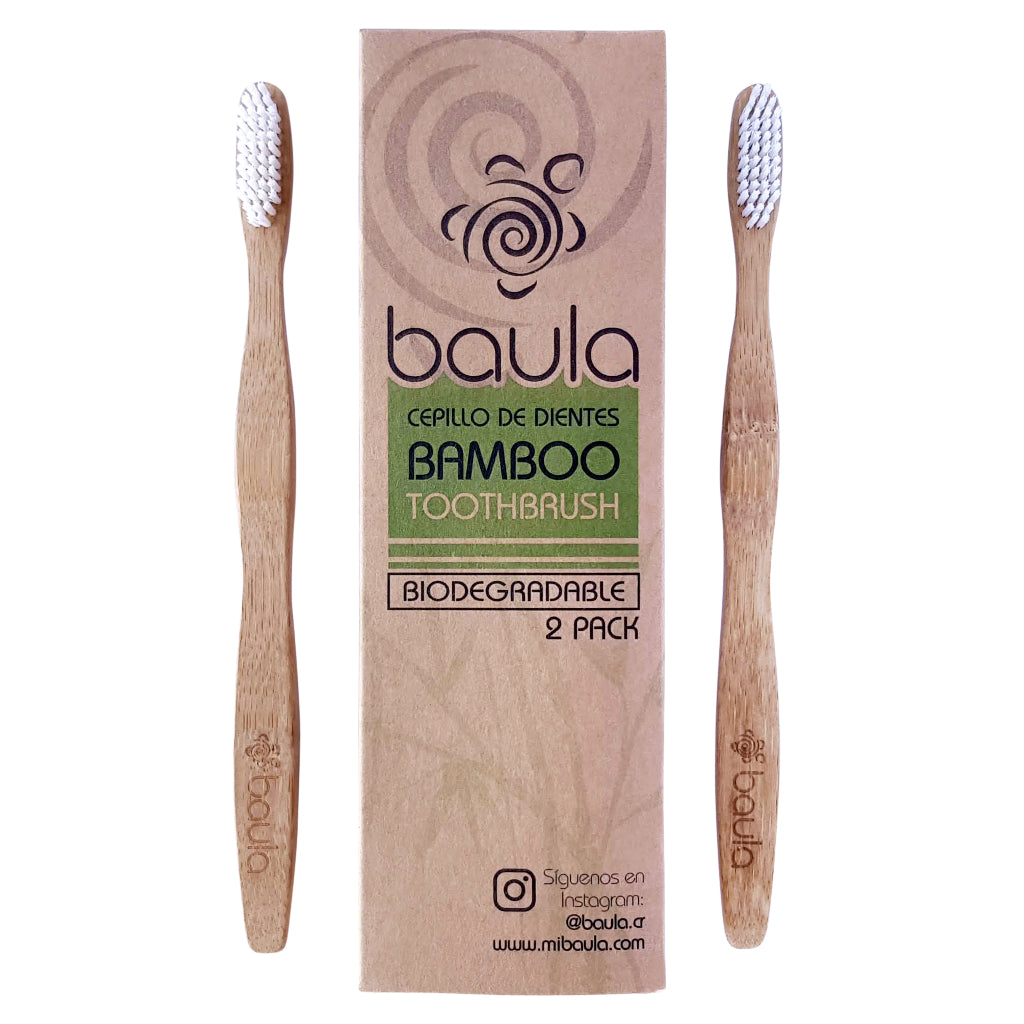 Cepillos de Dientes de Bambú (2-Pack)
